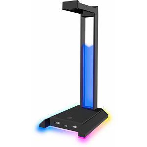 Stalak za slušalice SPEEDLINK Excello NX, RGB, USB 2.0 Hub, crni