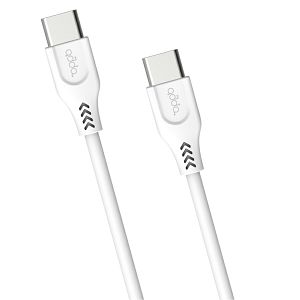 Kabel ADDA USB-203-WH,Fusion Charge+Data, Type-C na Type-C, 3.1A, Premium TPE, 1.2m, bijela