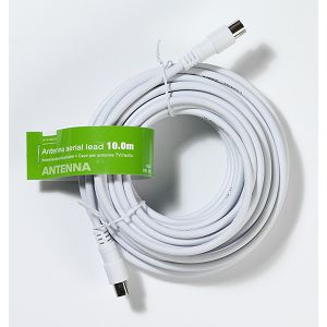 Kabel VIVANCO VVANX100MFW (19322), antenski coax na coax, 10m, bijeli