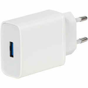 Strujni punjač VIVANCO 60807, QC 3.0, 18W, 3A USB, bijeli