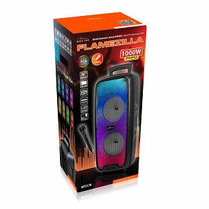 Bluetooth zvučnik, karaoke MEDIA-TECH MT3178 Flamezilla, RGB, FM, mikrofon, microSD, USB, 20W