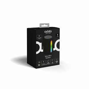 Bluetooth zvučnik Adda Collins SP-009-BK, Wave mini, 5W, FM, RGB, crna