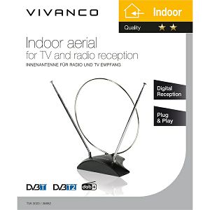 Antena VIVANCO VVANTCIRCLE2AN (38882), unutarnja, prstenast dizajn, podesiva