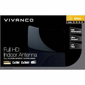 Antena VIVANCO VVTVANTMCIRCLE (38886), Full HD, unutarnja, zaobljen dizajn, LTE Filter