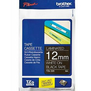 Vrpca Brother p-touch TZE335 12mm black/white