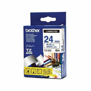 Vrpca Brother p-touch TZE253 24mm blue/white