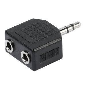 Adapter VIVANCO 46064, 3.5mm jack M na 2x 3.5mm jack Ž