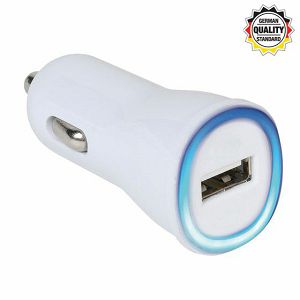 Auto punjač VIVANCO 36257, 2.1A USB, bijeli