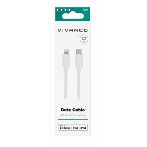 Kabel VIVANCO 60084, Type-C na Lightning C94 ,1.2m, bijeli