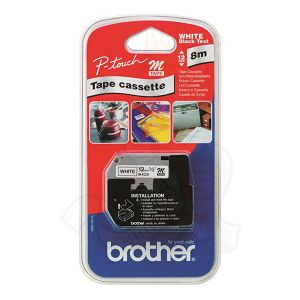 Vrpca Brother p-touch  MK231BZ 12mm black/white