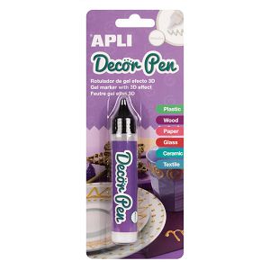 Marker Apli decor pen 3D efekt metal bijeli 15010