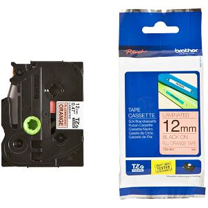 Vrpca Brother p-touch TZEB31 12mm black/fluo. orange