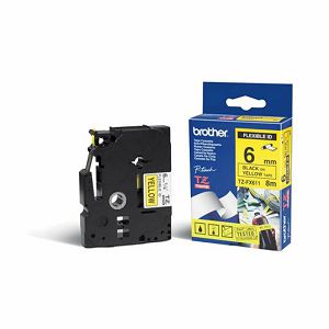 Vrpca Brother p-touch TZEFX611 6mm black/yellow
