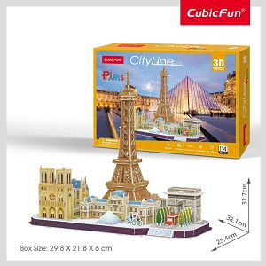 Slagalica 3D Cubicfun City Line Pariz CBF202545 +8 IGR_KOM