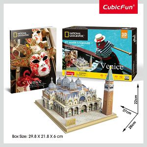 Slagalica 3D Cubicfun Trg Sv. Marka Venecija CBF209803 +8 IGR_KOM