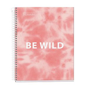 Kolegij blok Miquelrius A4 90g 120L spiralni crte extra rigid cardboard tie dye pink MR48990 MIQ_KOM