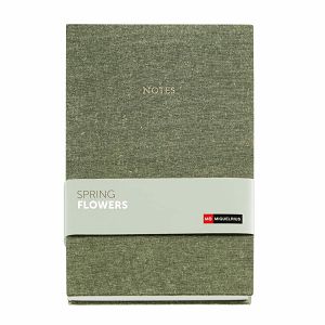 Notes Miquelrius A5 100g 80L točkice zeleni spring flowers MR28217 MIQ_KOM