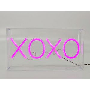 Lampa natpis iTotal LED XOXO neon rozi XL2765