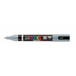 Marker Uni pc-5br brush Posca sivi