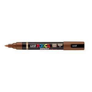 Marker Uni pc-5br brush Posca smeđi