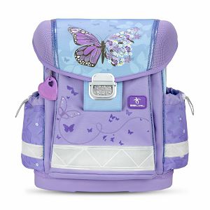 Torba školska Belmil classy purple blue butterfly 403-13/AG/61