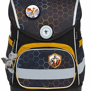 Torba školska Belmil compact with patches dragon 405-41/AG/B/1