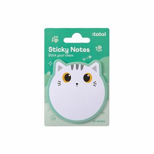 Blok samoljepivi iTotal 7x7,8cm Cat bijeli XL3102