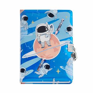 Dnevnik Miquelrius s ključem Back2Fun holographic Astronaut MR7583