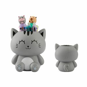 Čaša za olovke iTotal Cat siva 3D XL3015