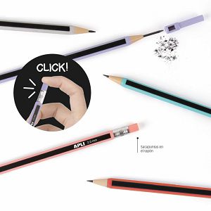 Olovka grafitna Apli Click 2.0mm sortirano 20091