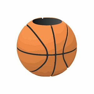 Čaša za olovke iTotal u obliku košarkaške lopte SPORT 3D XL3034C