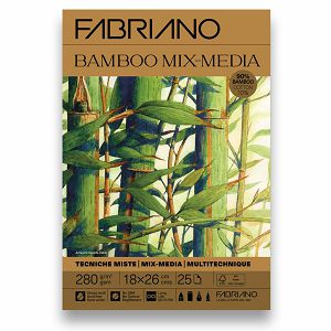 Blok Fabriano Bamboo 18x26 280g 25L ljepljeni top side 19100727