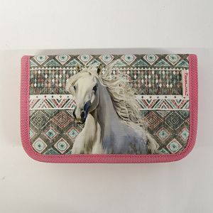 Oštećena pernica Belmil puna horse aruba blue 335-72/113 AK_BEL