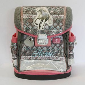 Oštećena torba školska Belmil classy horse aruba blue 403-13/AG/9 AK_BEL