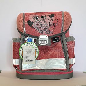 Oštećena torba školska Belmil classy owl silver 403-13/61