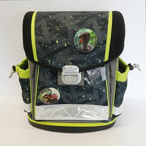 Oštećena torba školska Belmil classy with patches green splash 403-13/AG/PC-4 AK_BEL