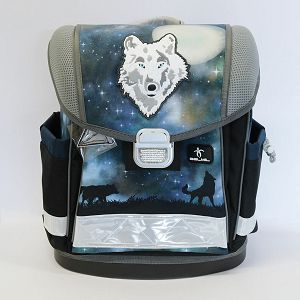 Oštećena torba školska Belmil classy wolves in the night 403-13/AG/54-1