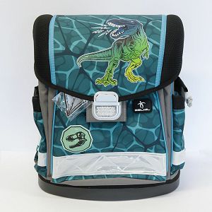 Oštećena torba školska Belmil classy t-rex green 403-13/AG/50-1 AK_BEL