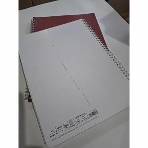 Oštećena bilježnica Fabriano Ecoqua original A5 90g 70L spiralna crte cherry 19148203