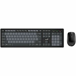 Set Genius tipkovnica smart KM-8200  + Miš bežični, crno siva (US)