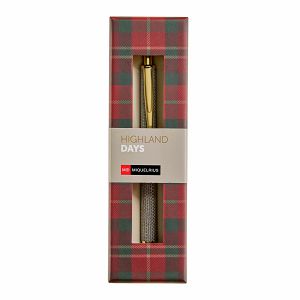 Kemijska olovka Miquelrius Highland Days metalna plavi ispis Zelena Raffia MR12028