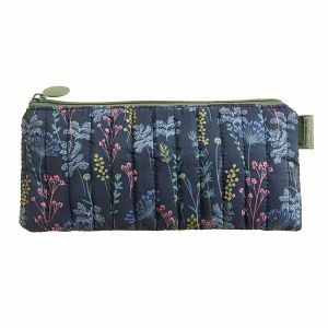 Kozmetička torbica Miquelrius višenamjenska prazna Hidden Forest podstavljena Cvjetna plava MR19570
