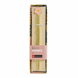 Kemijska olovka Miquelrius Boho Essence metalna plavi ispis Cvijet rozi MR12047