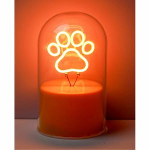 Lampa staklena kupola iTotal NEON-efekt LED Paw XL3257