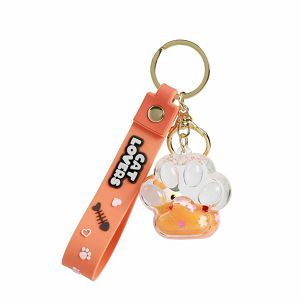 Privjesak za ključeve iTotal Liquid Paw narančasti XL2795B