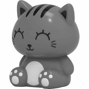Lampa noćna iTotal silikonska Cat siva XL3220