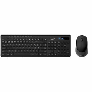 Set Genius SlimStar 8230 tipkovnica + miš, bežični BT + 2.4GHz, crni