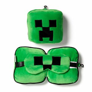 Putni jastuk i maska za oči Puckator Relaxeazzz Minecraft Creeper CUSH306