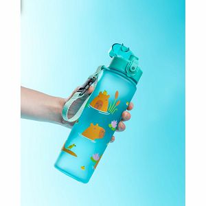 Plastična boca Puckator Capybara s poklopcem na pritiskanje nelomljiva 600ml BOT353