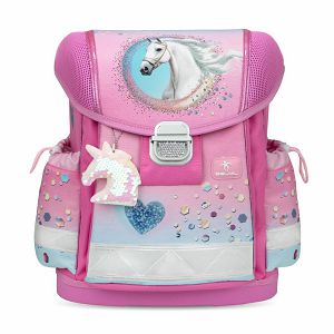 Torba školska Belmil classy dream hooves - pinky 403-13/AG/75